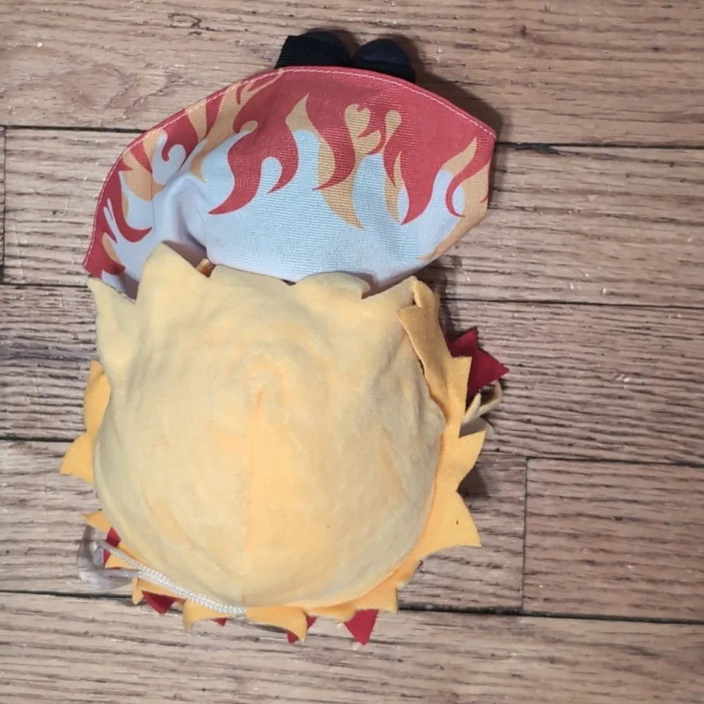 Demon Slayer Kyojuro Rengoku Mascot Plush Toy Flame Cape Suction Cup